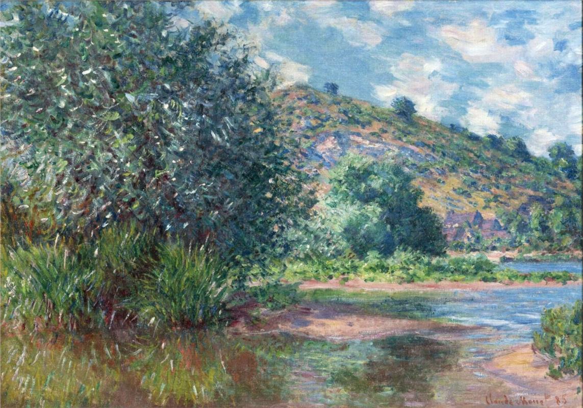 Landscape at Port-Villez - Claude Monet Paintings